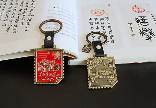 复古3D浮雕金属钥匙扣定制