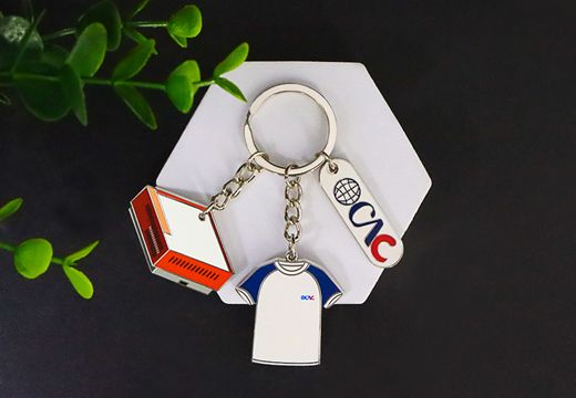 创意T恤金属钥匙扣挂件定制