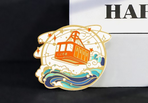 长江索道金属徽章定制